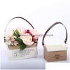 Party Decoration Kraft Paper Florist Bag Folded Flower Tote Box Waterproof Bouquet Gift Bags Valentines Day Drop Delivery Ho Dhzdi