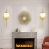 Wandlampen glaslamp moderne stijl woonkamer sets meringiven kaarsen ganeneck leeslicht gemonteerde led -schakelaar