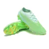 Chaussures de football Phantom GX Elite FG TF pour hommes Crampons Turf Trainers Spikes Chaussures de football en cuir Vert Jaune Blanc Noir Gris Rouge Bleu