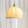 Hangende lampen Noordelijke stof lichten Slaapkamer Bedroom Lamp Moderne eetkamer Doek Hanging Living Decor Home verlichting armaturen