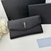 Long Wallets Plain Hand Purse Clutch Wallets Fashion Letters Inside Banknote Clip Credit Card Holder Zipper Pocket