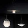 Pendant Lamps Postmodern Glass Flying Saucer Shape Small Chandelier Living Room Bedroom Dining Hall Entrance Led Hardware Lighting