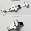 Cinturini per orologi 1pc 12mm/14mm/16mm/18mm/20mm cinturino in acciaio inossidabile con fibbia in metallo accessori per la riparazione della cinghia di ricambio