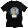 T-shirts pour hommes Funny Dwight Schrute Shirt Hommes T-shirt urbain en coton doux à manches courtes The Office TV Show I Am Dead Inside Tee Top Apparel