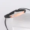 Link Armbanden FNIXTAR 5PCS roestvrijstalen spiegel Poolse balk String Bracelet Zwart gevlochten touw Wirst geweven handgeboden geschenken