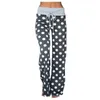 Kvinnor Pants Fashion Design Kvinnors Casual Printed Dot Comfy Pyjama Lounge Palazzo Yoga sporttillbehör