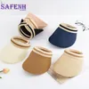 Wide Brim Hats Bucket Summer Woman Sun Female Outdoor Visor Caps Hand Made Straw Trendy Superlite Beach Foldable Roll Up 230517