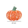 10pcs/lot Crystal Orange Pumpkin Shape Pendant Rhinestone Halloween Holiday Charm Pendants For Necklace