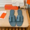 Sandale Damen Sandalen Sommer flache Designer-Sandalen Leder Slides Mode Strand Frauen Luxus Sandale Brief Drag Größe 35-42 mit Box