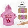 Hundkläder Pet Hoodie Sweatshirt T Shirt Spring Autumn Dogs Clothed Printed Puppy Clothing for Small Medium