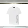 Mens T Shirt Tasarımcı Pamuk Elbise Malzeme Mon Boyut M-3XL Siyah Beyaz Moda Erkekler Kadın Tees Yaz Kısa Kollu Tshirt Mektuplar