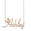 Halsketten mit Anhänger Ashley Namenskette, individuell für Frauen, Mädchen, Freunde, Geburtstag, Hochzeit, Weihnachten, Muttertag, Geschenk