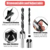 Borrbitar 3-10 mm borrbit Set Round Shank Coating HSS CounterSink Drill Bit Chaschfer Boring Woodworking Tool With Hex L-Wrench 230517