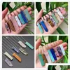 Pendant Necklaces Sale Natural Stone Mineral Irregar Rec Quartz Pendum Amazonite Tiger Eye Lapsi Pink Crystal Drop Delivery J Dhgarden Dhwax