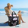 Sacs fourre-tout été maille creux sac fourre-tout femmes grande capacité sac à bandoulière vacances plage sacs Shopping sacs fourre-tout fille sac de rangement sac de Sport