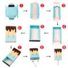 Sevimli Dondurma Şeker Kutusu 3D Karikatür Hediye Kutuları Popsicle Design- Party Favor Mini Goody Çantalar Kağıt Çocuklar Günü Parti Malzemeleri