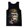 Nieuw 3D-printen grappige dierenaap gorilla tanktop mode mannen vrouwen trainingspakken bemanningsleg plus maat s-6xl harajuku