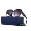 Designer Luksusowe fajne okulary przeciwsłoneczne kwadratowe szklanki duże ramy stopniowe soczewki Słońce metalowe akcesoria modne z oryginalnym pudełkiem