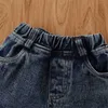 Ensembles de vêtements 1-6 ans enfant en bas âge fille vêtements ensemble enfants bébé vêtements pour bébés filles dentelle robe sans manches hauts denim shorts ensemble de tenue d'été