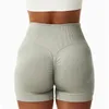 Yoga Outfit Femmes Sport Shorts Pantalons sans couture Taille haute Cross Gym Push Up Fitness Sportswear Leggings de course côtelés 230518