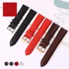 Assistir bandas 16mm 18mm 20mm 22mm preto marrom vermelho superior lagarto lagarto Men e mulheres Band de couro genuíno Strap Strap Deliver