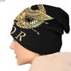 Beanie / Skull Caps Gold Roman Empire Byzantine Eagle Emblem Slouchy Beanie Winter Warm Skullies Gorros Sombreros Adulto Roma SPQR Knitting Bonnet Cap J230518