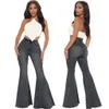 Jeans Women's Flare Jean Mid Rise Bell Bottom Wide Leg Denim Pants Flared Pants Trousers