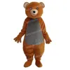 Halloween Cute Brown Bear Mascot Costulat Symulacja Kreskówka Strój postaci garnitur Karnawał Dorośli Przyjęcie urodzinowe fantazyjne strój dla mężczyzn kobiety