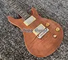 Custom Reed Smith Amber Brown Flame Maple DGT David Grissom Signature Guitarra Elétrica Lotus Fingerboard Inlay, Frete Grátis