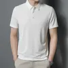 Men's Polos Fashion Brand Solid Men's Polo Shirt Short Sleeve Summer Collar Shirt Loose Fitted Polo Shirt Male Korean Clothing Femme Tops 230518