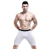 Underpants L-5XL Sexy Underwear Men Boxers Shorts Transparent Panties Man Ice Silk Breathable Pouch Long Leg Cueca Large Size