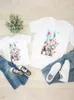 Trajes a juego de la familia Mujeres Primavera Mariposa Lindo Niño Ropa para niños Niño Niña Verano Mamá Madre Camiseta Ropa 230518