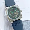 10% rabatt på Watch Watch 44mm Mens Bell Automatisk rörelse Mekanisk safirglas rostfritt stål män ross