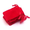 Jewelry Stand 10PcsLot Small Velvet Bags 5x7 7x9 9x12cm Charms Earrings Packaging Wedding Drawstring Pouches Gift Bag 230517