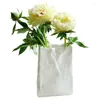 Gift Wrap Crinkle Paper Bag Vase Unique Portable Craft Book Flower Multivt Planter Pot Vases For Home Decor Tools