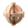 Intelligence Toys Wooden Kongming Luban Lock Branch Brain Teaser Office for Adult Intelligence Gift for Kids (Ball))