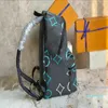 2023-découverte sac à dos collège sac Graffiti vert monogrammes enduit toile concepteurs créatif voyage sac luxe ordinateur portable sacs d'école