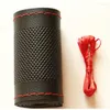 Steering Wheel Covers DIY Micro Fiber Leather Braid Car Cover With Needle Thread Styling