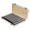 Caixa de cápsula de moeda de 50pcs/caixa com junta de espuma Caixa de organizador de madeira para 18/212/27/30m mm