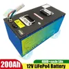 LiFePo4 Batteries to Replace Solar 12V 200Ah Charging System Packs for RV Caravan Lithium Battery+ 20A Charger