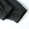 Lange Herrenhose mit hoher Taille, extra lange Länge, schwarze Cargohose, elastische Taillenbänder, große Größe, große, hohe, dünne Hose für Männer