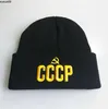 Шапочка/кепки черепа 3D CCCP USSR Russian Cap Beanie Casual вышивка вязаная шляпа для женщин Хип-хоп черепа J230518