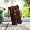 Geldbörsen Gothic Skull Girl Mode PU Leder Clutch Langer Schultergurt Hochwertige Geldbörse Handytaschen Pendeln Kleine Geldbörse