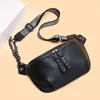 Waist Bags 2023 Genuine Leather Messenger Shoulder Packs Casual Women Chest Money Pouch Half Moon Bag Fashion Small