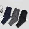 Herenpakken zomer dunne pak broek voor mannen comfortabele zakelijk kantoor slanke voeten Koreaanse mode rechte poten stevige broek H161