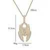 Pendentif Colliers Plein Zircon Cubique Anime Araignée Symbole Collier De Mode Hommes Hip Hop Chaîne Rock Bijoux