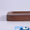 DHL Rectangle Black Walnut Plates Delicate Kitchen Wood Fruit Vegetable Bread Cake Dishes Multi Size Tea Food Snack Trays GG