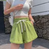 Running Shorts 2023 Summer Women's Loose Thin Outer Wear High Waist Slimming Cotton Casual Pants Wide Leg All-Match Sports Gym