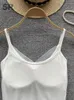 Canotte Canotte SINGREINY Intimo a canotta in maglia arricciata Intimo Cinturino estivo Capispalla estivo Stile francese Canotte moda sexy senza schienale sottile da donna 230518