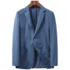 Gilet da uomo Cappotto 2023 Summer Thin Stretch Sunscreen Suit Coreano Slim Business Casual Skin M-4XL